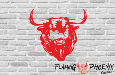 STICKER BULL HEAD