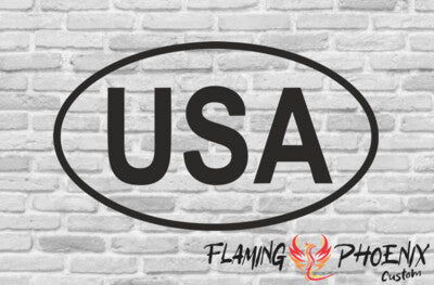 STICKER USA OVAL