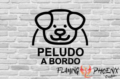 STICKER PELUDO A BORDO