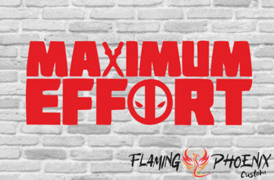 STICKER MAXIMUM EFFORT DEADPOOL