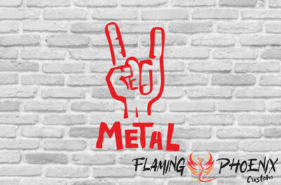 STICKER METAL HAND