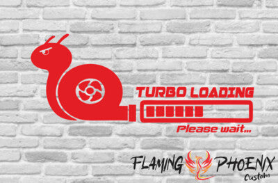STICKER TURBO LOADING PLEASE WAIT