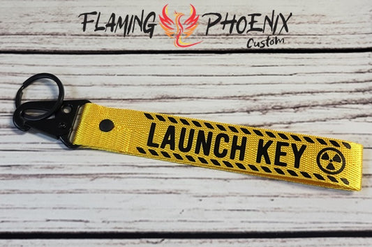 Launch Key strap keychain
