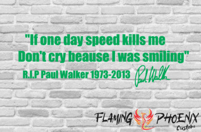 STICKER IF ONE DAY SPEED KILLS ME