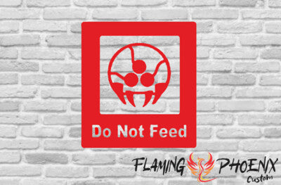 STICKER DO NOT FEED METROID