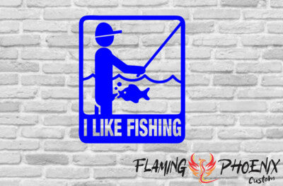 STICKER I LIKE FISHING