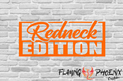 Vinyl sticker Redneck edition
