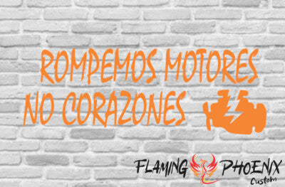 STICKER ROMPEMOS MOTORES NO CORAZONES