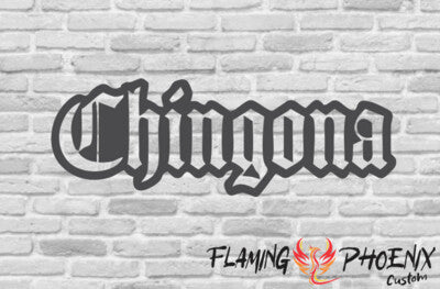 STICKER CHINGONA SILHOUETTE
