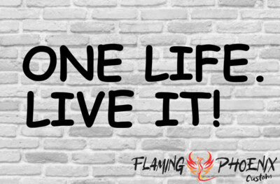 STICKER ONE LIFE LIVE IT