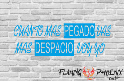 STICKER CUANTO MÁS PEGADO VAS