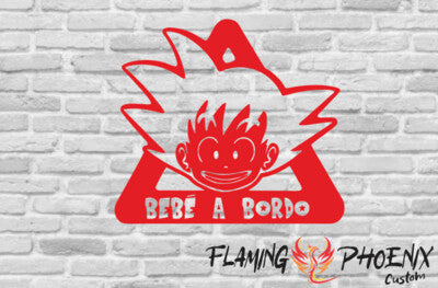 STICKER BEBE A BORDO GOKU