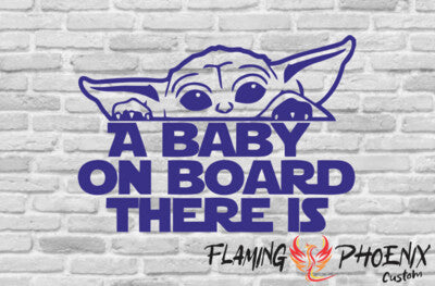 STICKER A BABY ON BOARD THERE IS