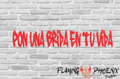 STICKER PON UNA BRIDA EN TU VIDA