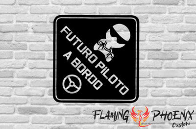 STICKER FUTURO PILOTO A BORDO