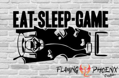 STICKER EAT SLEEP GAME