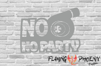 STICKER NO TURBO NO PARTY