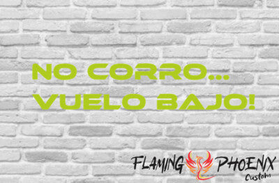 STICKER NO CORRO... VUELO BAJO